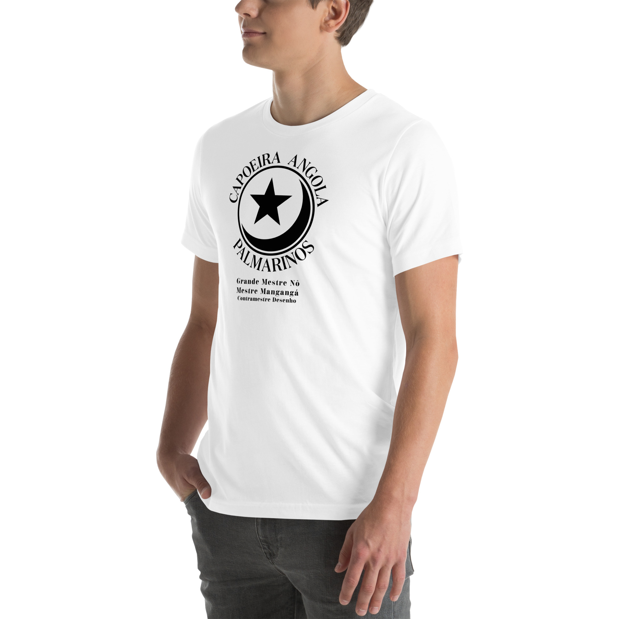 Palmarinos Unisex T-Shirt B/W - Image 4