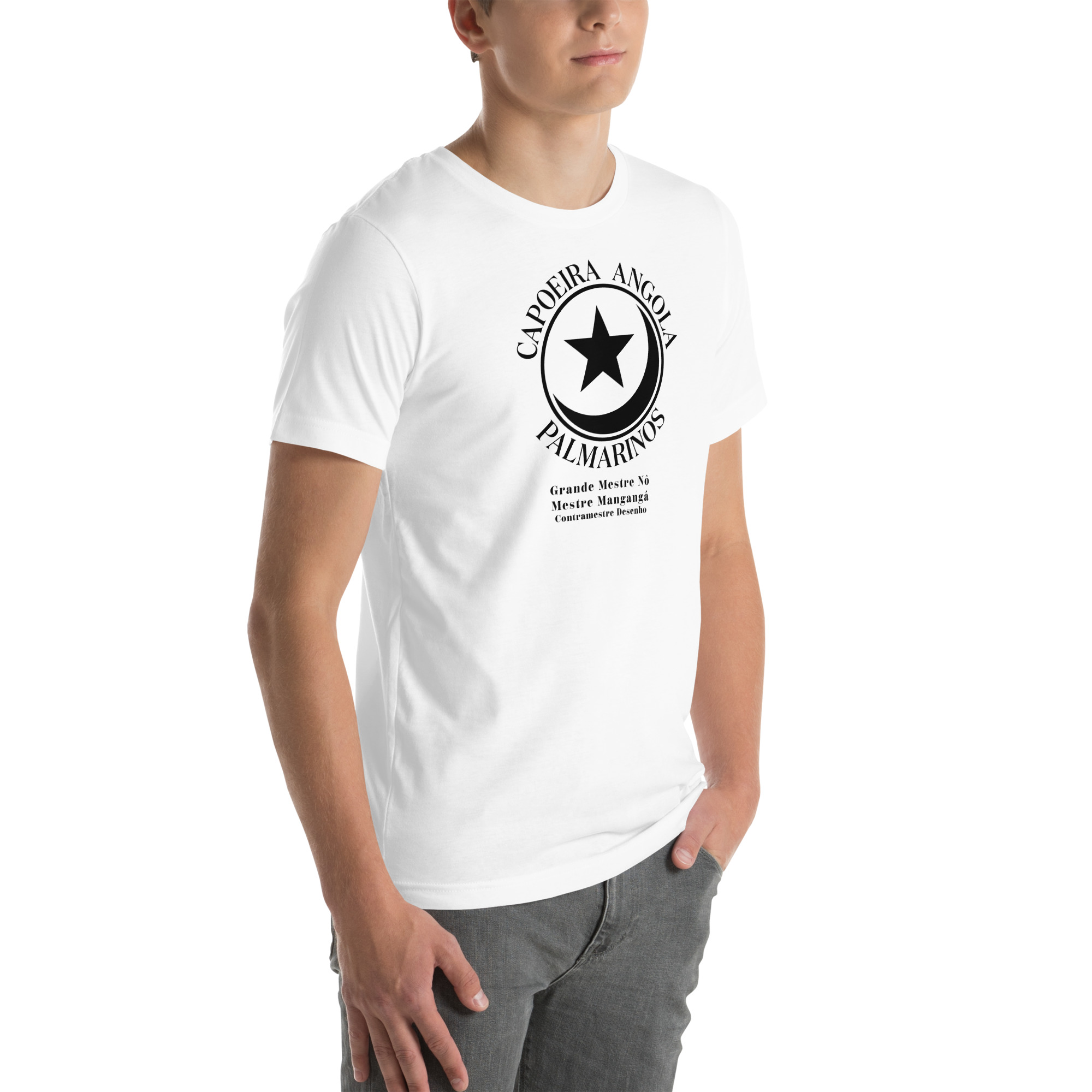 Palmarinos Unisex T-Shirt B/W - Image 6